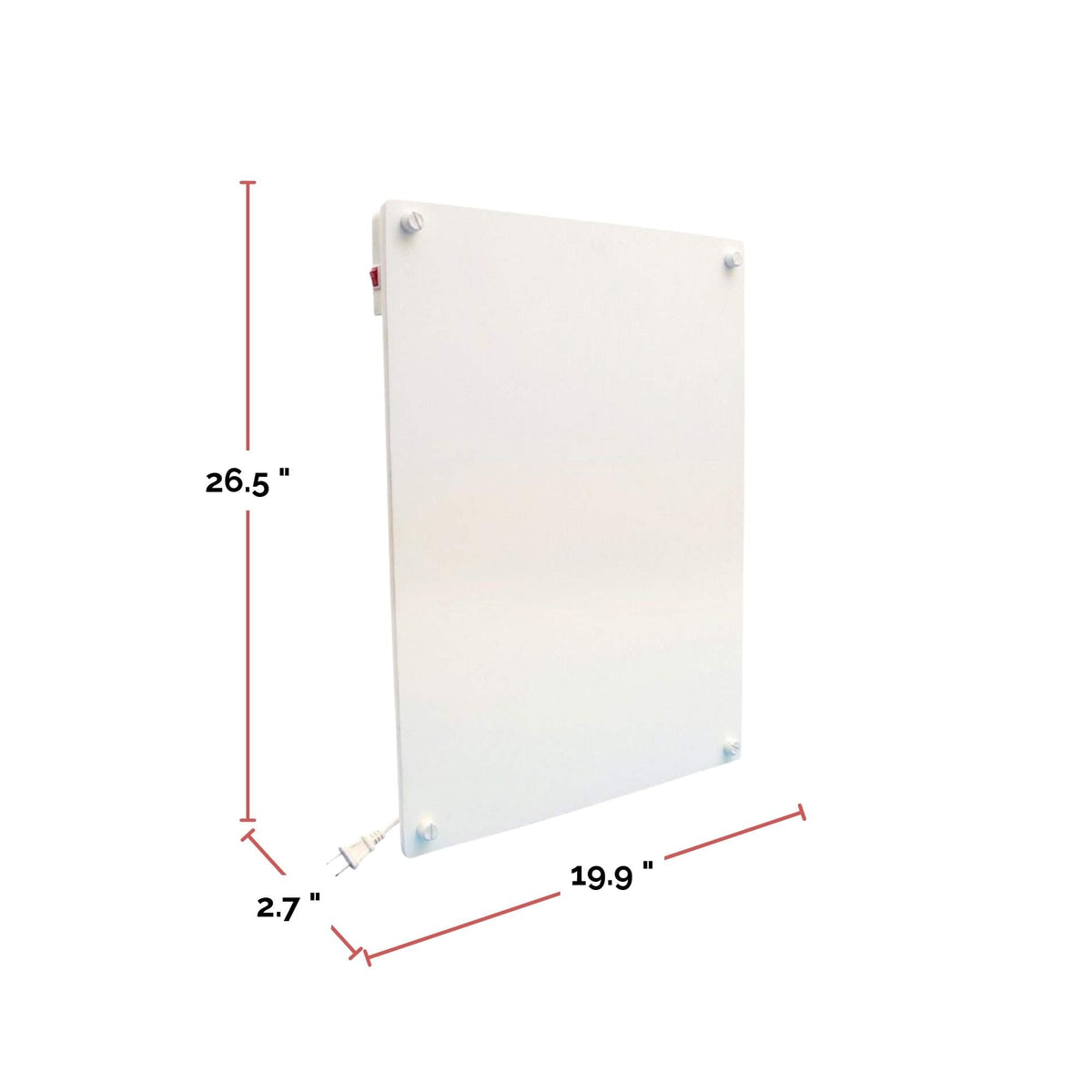 Amaze Heater Ceramic Electric Wall-Mounted Heater, 250W, White