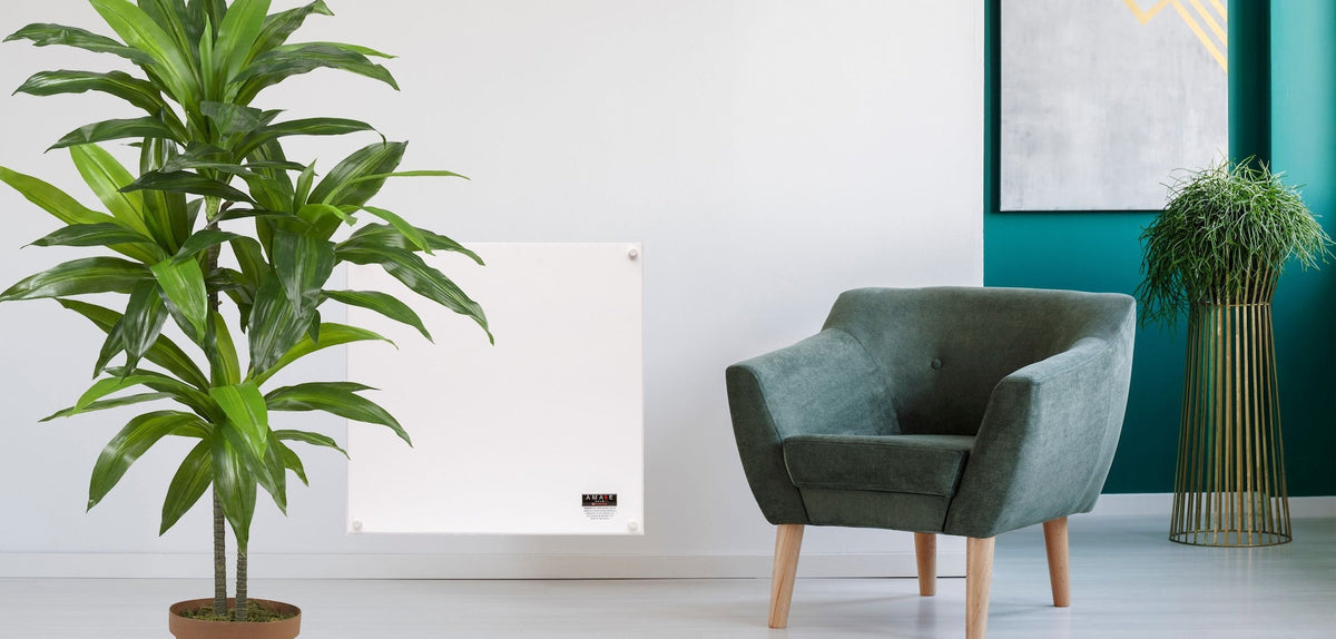 Amaze Heater Electric Heater with Plug-in Thermostat, 400W, White
