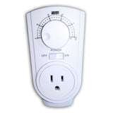 Amaze Heater Plug-in Thermostat for Portable Space Heater & AC, White