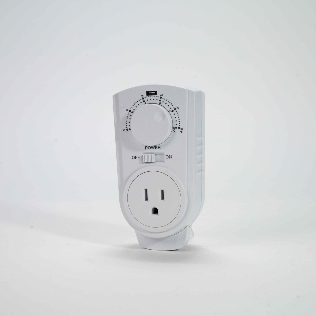 Amaze Heater Plug-in Thermostat for Portable Space Heater & AC, White