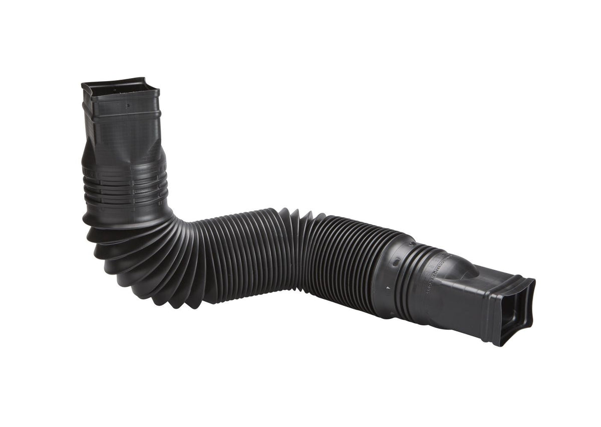Amerimax Canada Flex-a-Spout Vinyl Downspout Extension, Rust-proof, Black