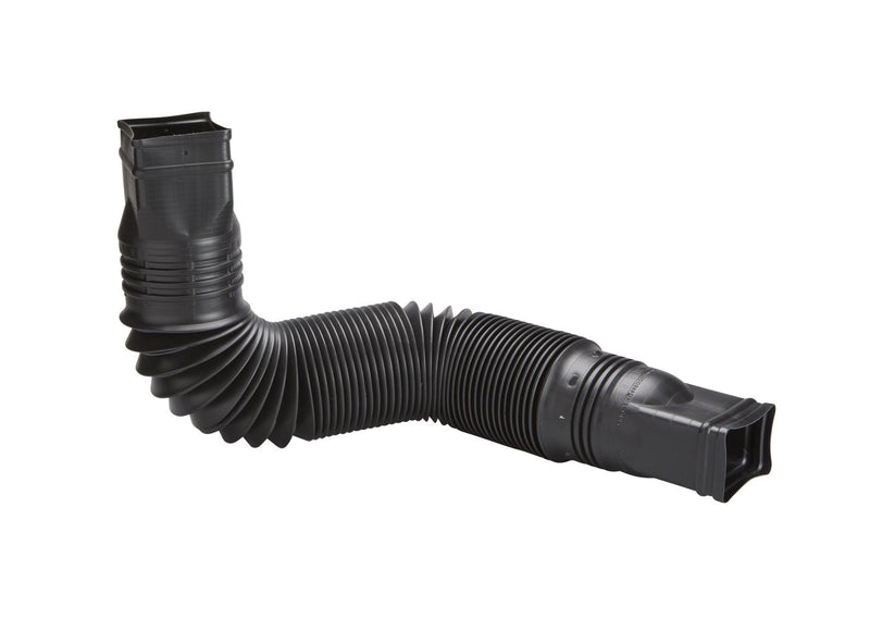 Amerimax Canada Flex-a-Spout Vinyl Downspout Extension, Rust-proof, Black