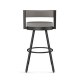 Amisco Eller Swivel Counter Stool with Padded Backrest, Multiple Colours, 26-in