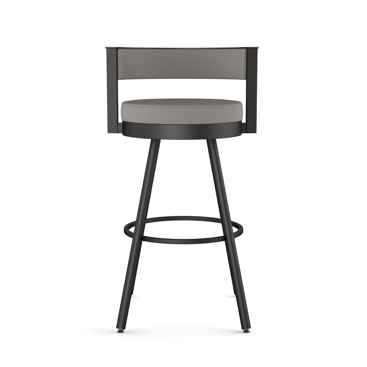 Amisco Eller Swivel Counter Stool with Padded Backrest, Multiple Colours, 26-in