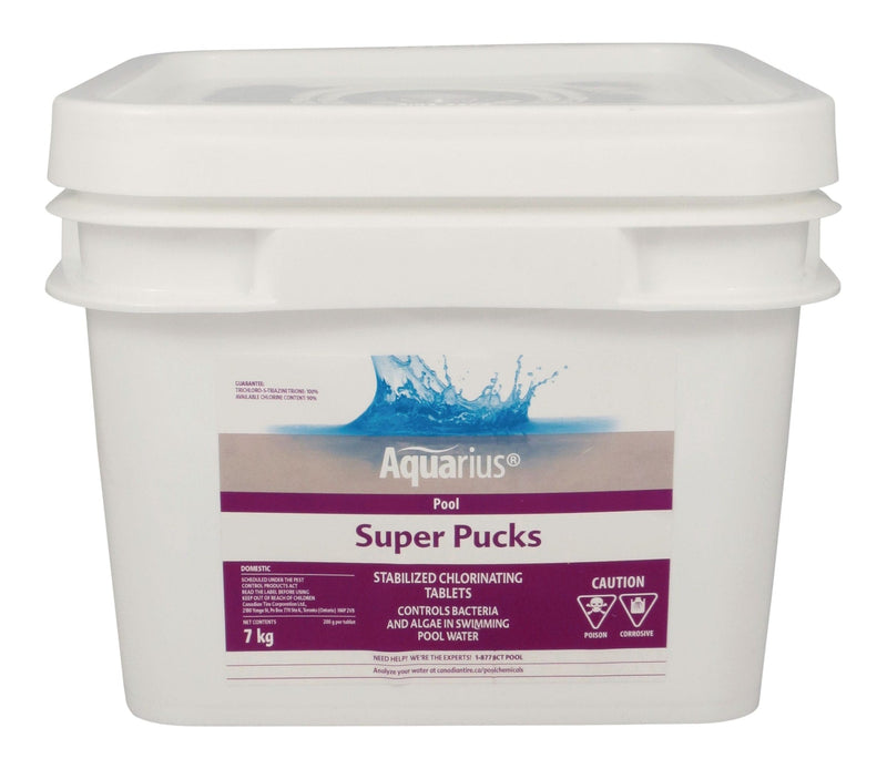 Aquarius Super Pucks - Stabilized Pool Chlorine Pucks, 7-kg