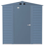 Arrow Select Galvanized Steel Storage Shed, Blue Grey, 6-ft x 5-ft