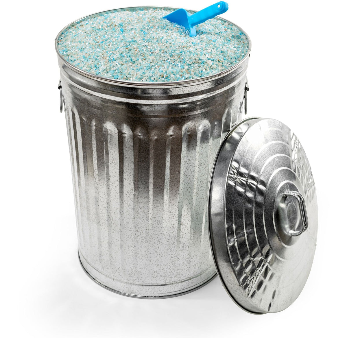 Behrens Galvanized Steel Circular Multi-Purpose Garbage Can, 75-L (19.8 US gal)