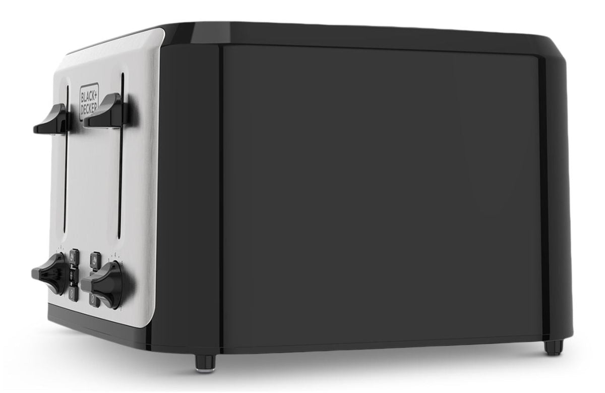 Black & Decker Extra Wide Slots Toaster with 7 Settings, 4-Slices