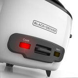 Black & Decker Non-Stick Rice Cooker & Steamer White, 6 Cups