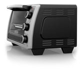 Black & Decker Toaster Oven with 4 Functions, Stainless Steel, 6-Slices
