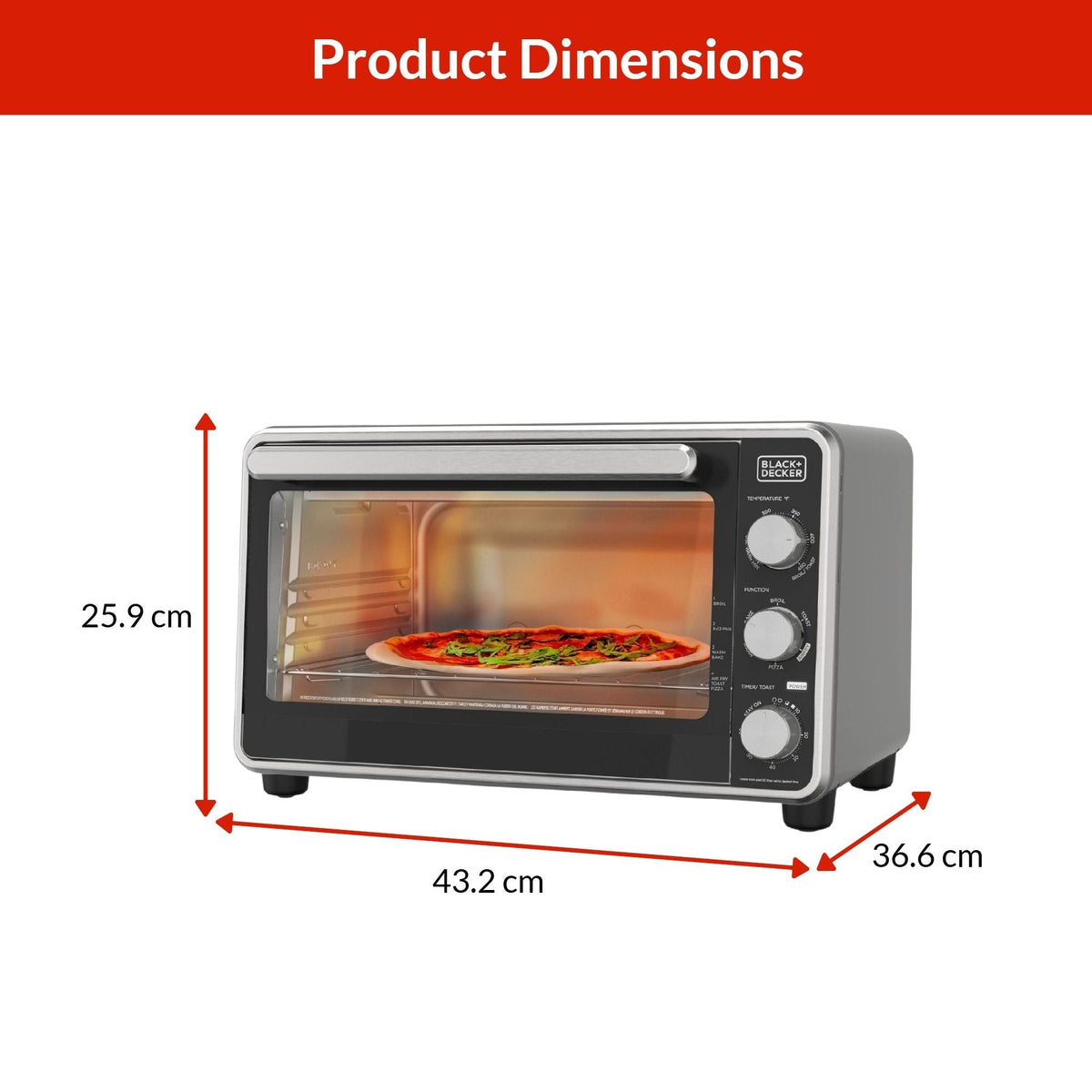 Black N Decker Multi-Purpose Crisp N Bake, 6-Slice