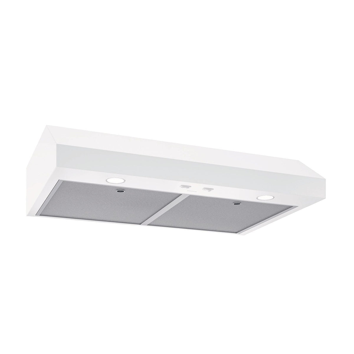 Broan Glacier1 350CFM Under Cabinet Kitchen Exhaust Fan Range Hood, White, 30-in