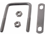 Buildex Square U Bolt, Stainless Steel, For All Weather, 3 x 2-in