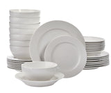 CANVAS Westbrooke Stoneware Dotted Dinnerware Set, Serves 8, 32-pc, White