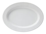 CANVAS Whitworth Oval Stoneware Platter, 11.3-in, White