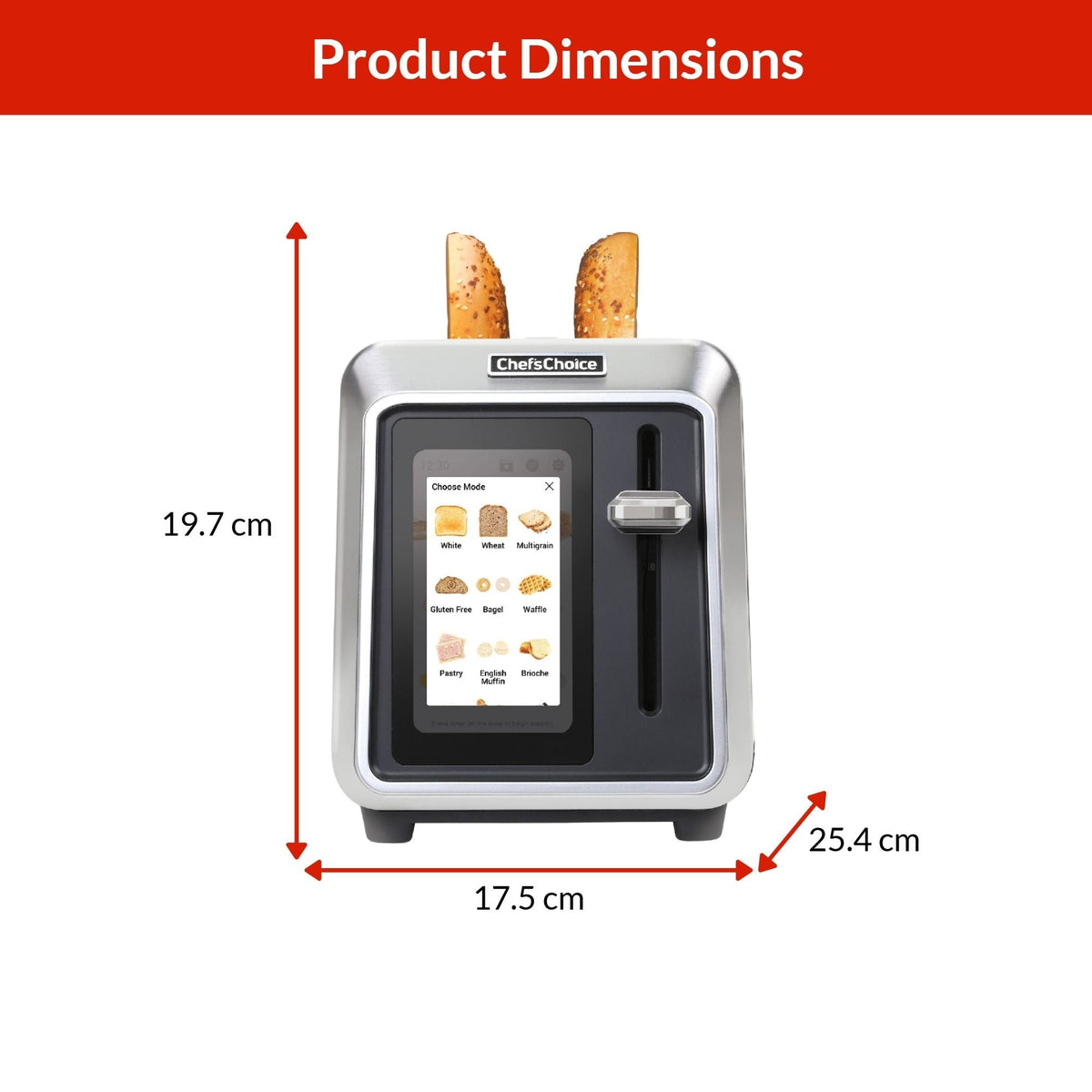 ChefsChoice 2-Slice Toaster with Touchscreen Display