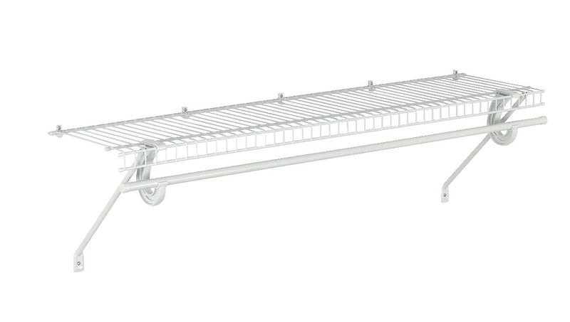 ClosetMaid Superslide Wall Shelf Kit with Installation Hardware, 4-ft x 12-in