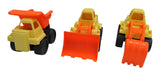 Construction Vehicles Floating Plastic Water Toy, Yellow/Orange, Assorted, Ages 2+, for Summer/Beach Activities