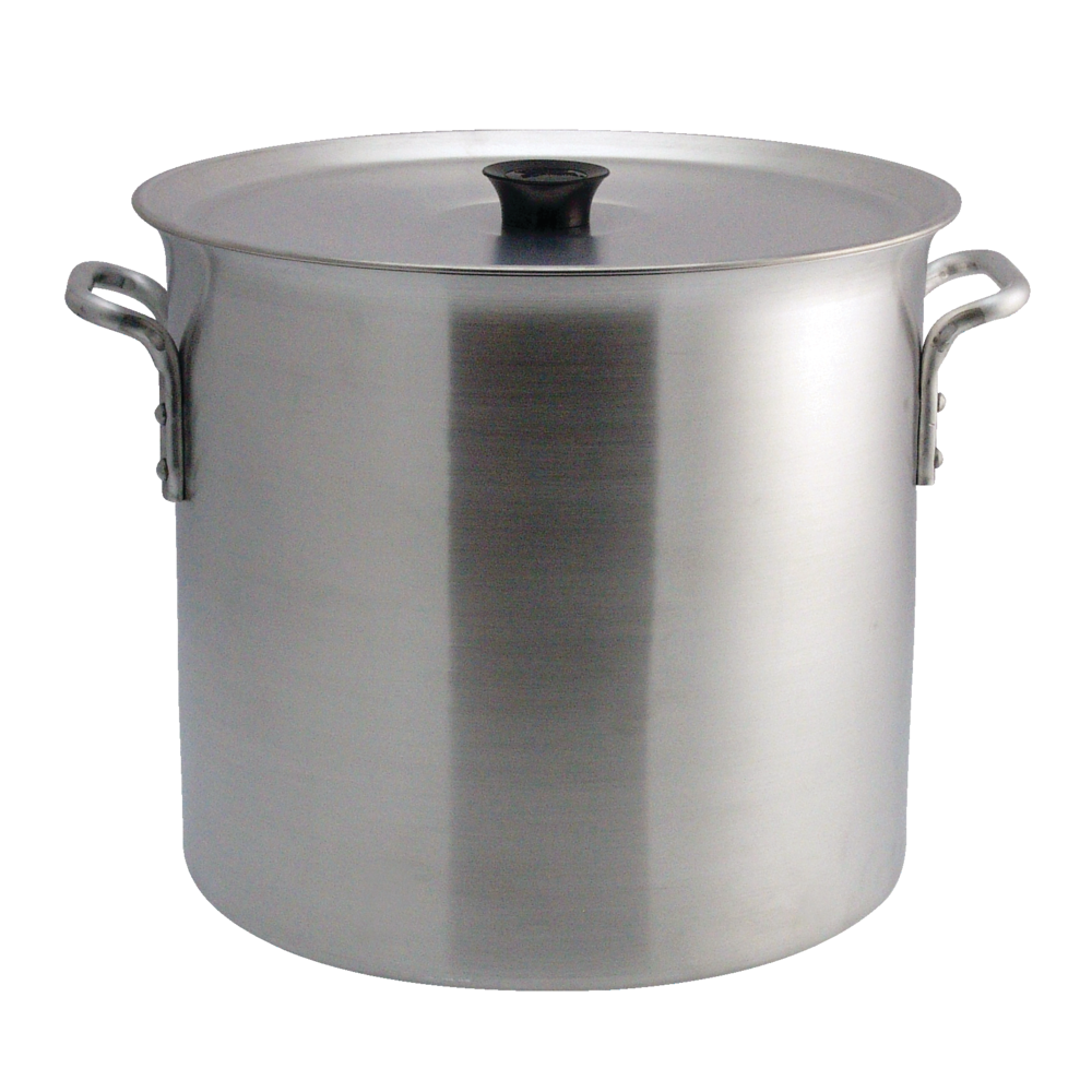 Crown Custom Heavy Duty Industrial Aluminum Stockpot with Handles, 32-L