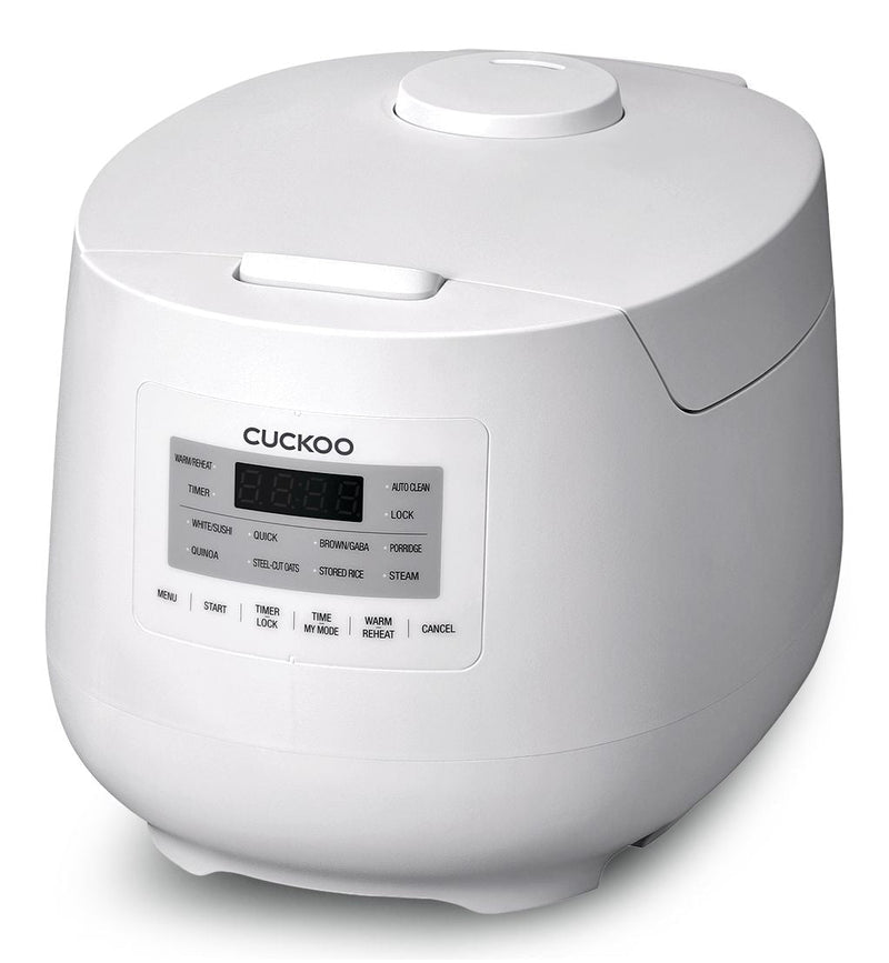 Cuckoo Rice Cooker with Steam Sterilization, 6-Cup, White