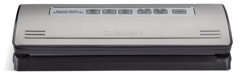 Cuisinart One-Touch Vacuum Sealer, Stainless Steel, Black