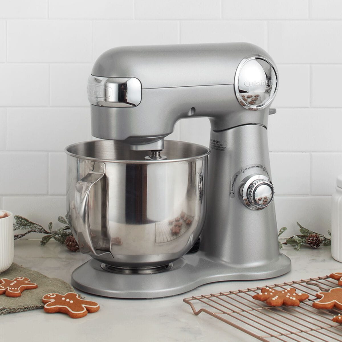 Cuisinart Precision Master Tilt-Head Stand Mixer with 12 Speeds, Silver, 5.5qt