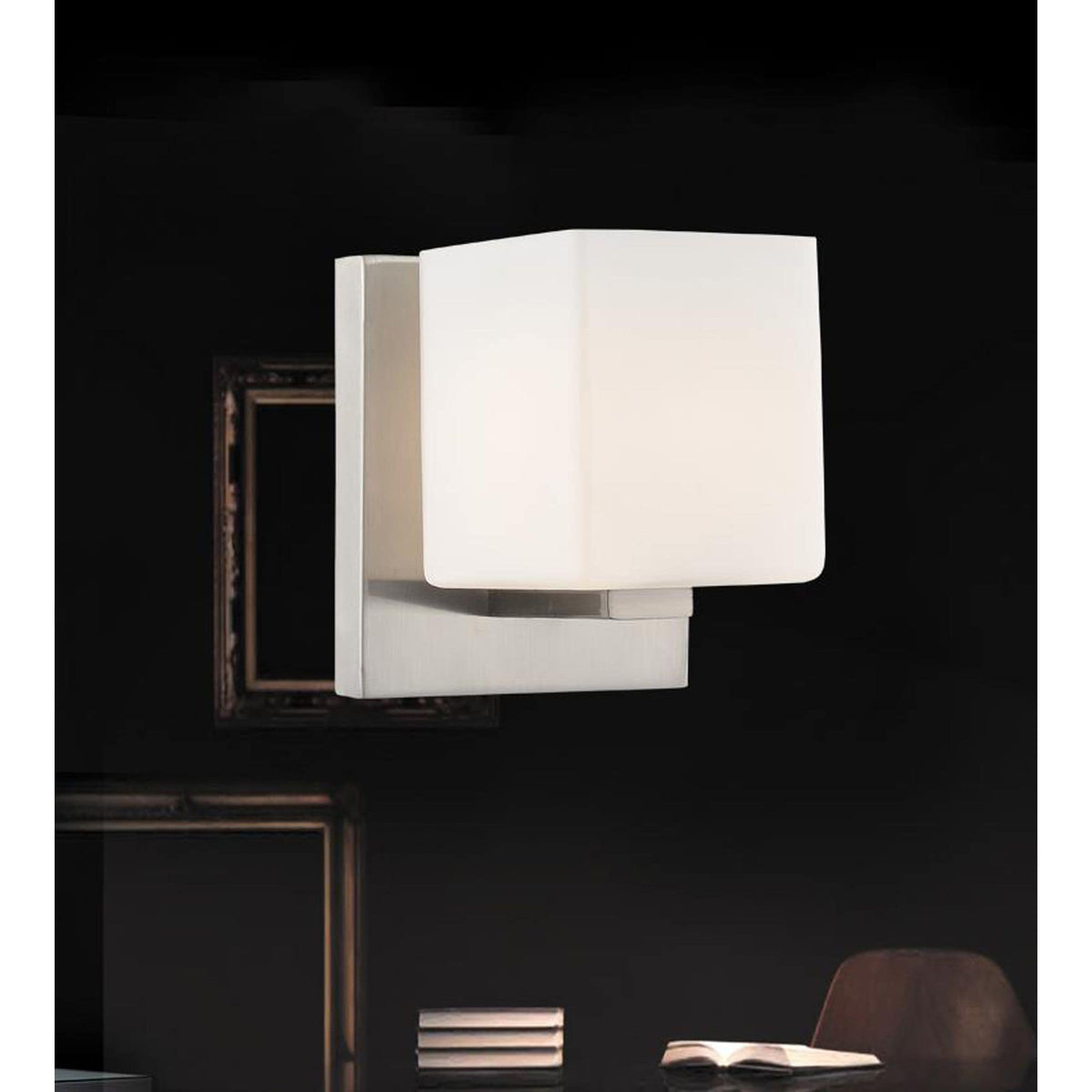 CWI Lighting Cristini 1-Light Nickel Bathroom Sconce