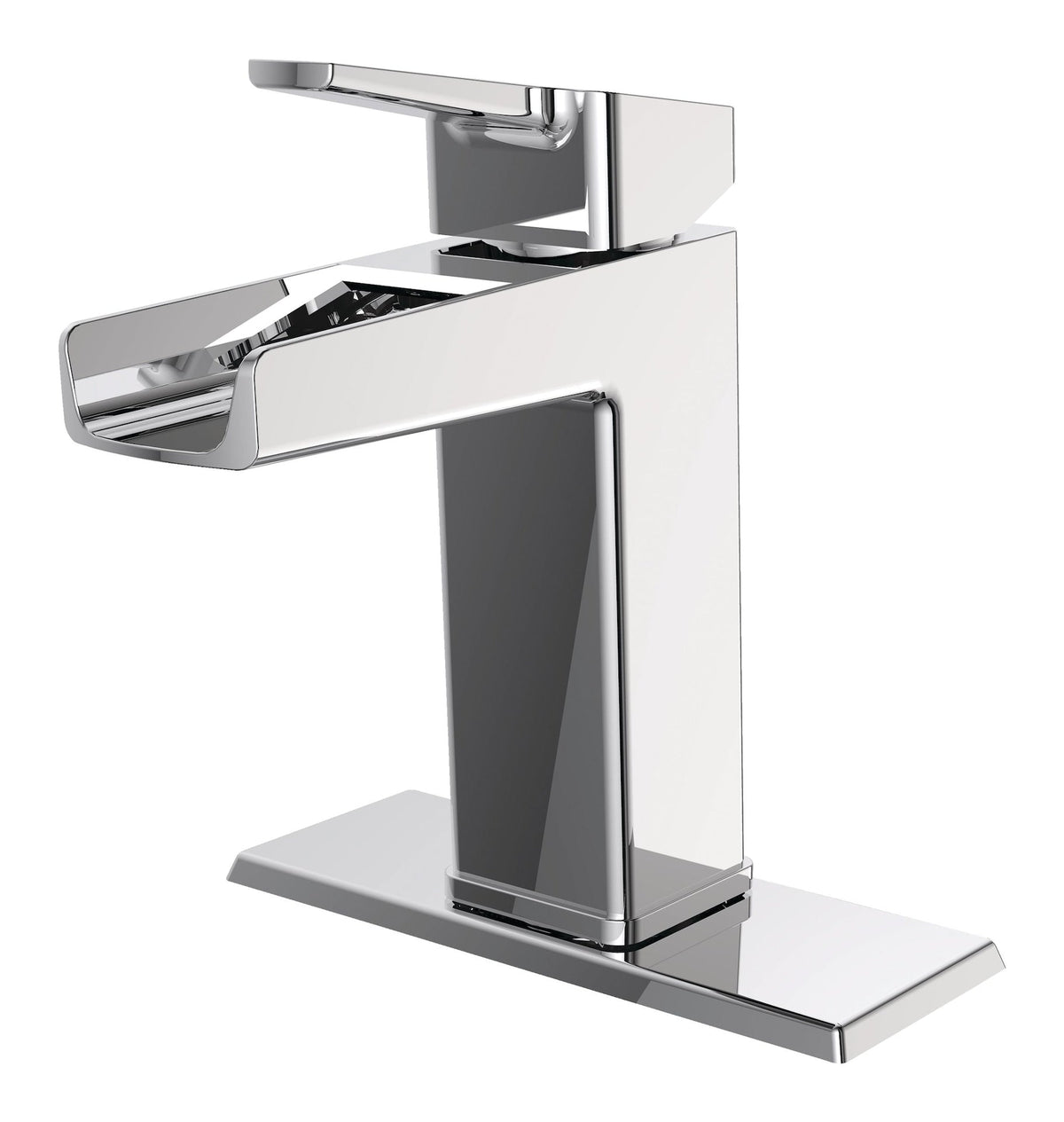 Danze Reeve Single Handle Single Hole 4-in Centerset Bathroom Sink Faucet with Pop-up Drain, Chrome