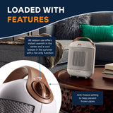 De'Longhi HFX30C15WCA Capsule Ceramic Fan Heater, White