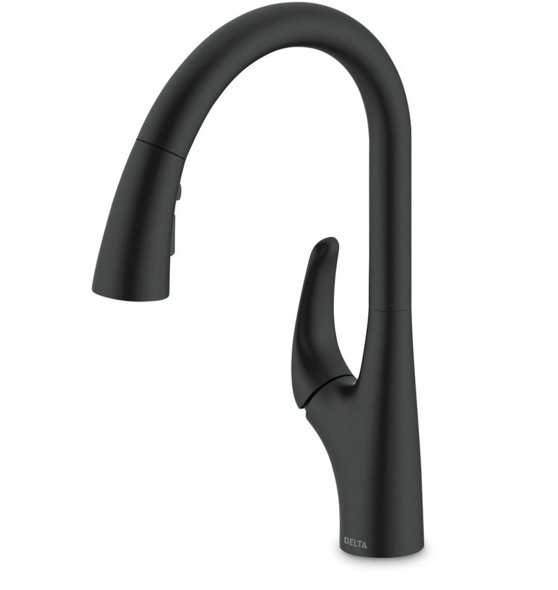 Delta Seabourne Pull-Down Kitchen Faucet, Matte Black