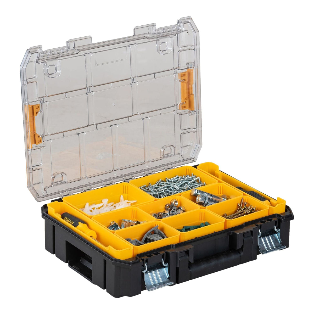 Dewalt TSTAK Stackable Organizer with Clear Lid, 44-lb