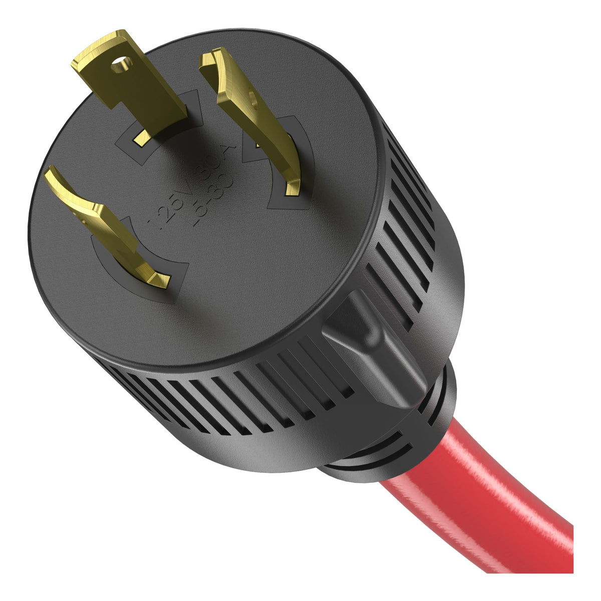 Energizer 30A 25-ft Triple-Outlet Extension Cord, Red