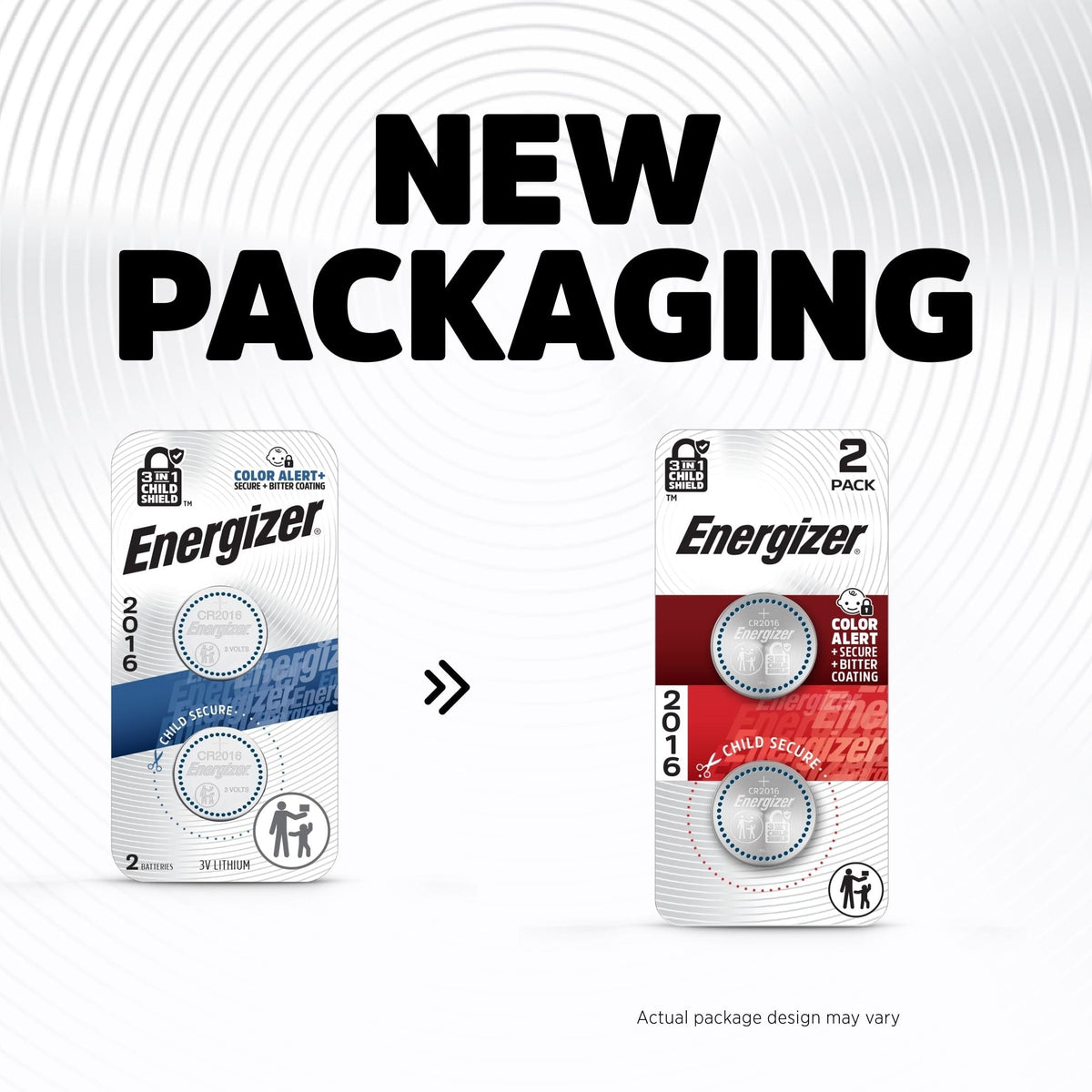 Energizer CR2016 3V / 3 Volt Lithium Coin Cell Batteries for Watches & Electronics, 2-pk