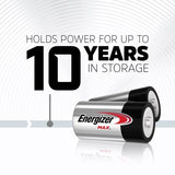 Energizer Max 2-pk C Alkaline Batteries, Long Lasting, All Purpose