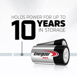 Energizer Max 2-pk D Alkaline Batteries, Long Lasting, All Purpose