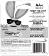 Energizer Max 4-pk AA Alkaline Batteries, Long Lasting, All Purpose