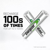 Energizer NH12BP-2 2-pk AAA 800mAh NiMH Rechargeable Batteries, Pre-Charged, All Purpose