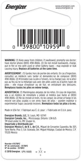 Energizer Silver Oxide 1-pk 357 LR44 AG13 303 A76 1.5V / 1.5 Volt Button Coin Cell Battery