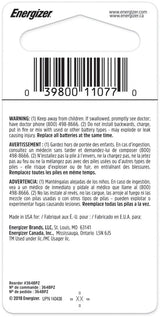 Energizer Silver Oxide 1-pk 365/363 SR621SW 1.5V / 1.5 Volt Button Cell Watch Battery