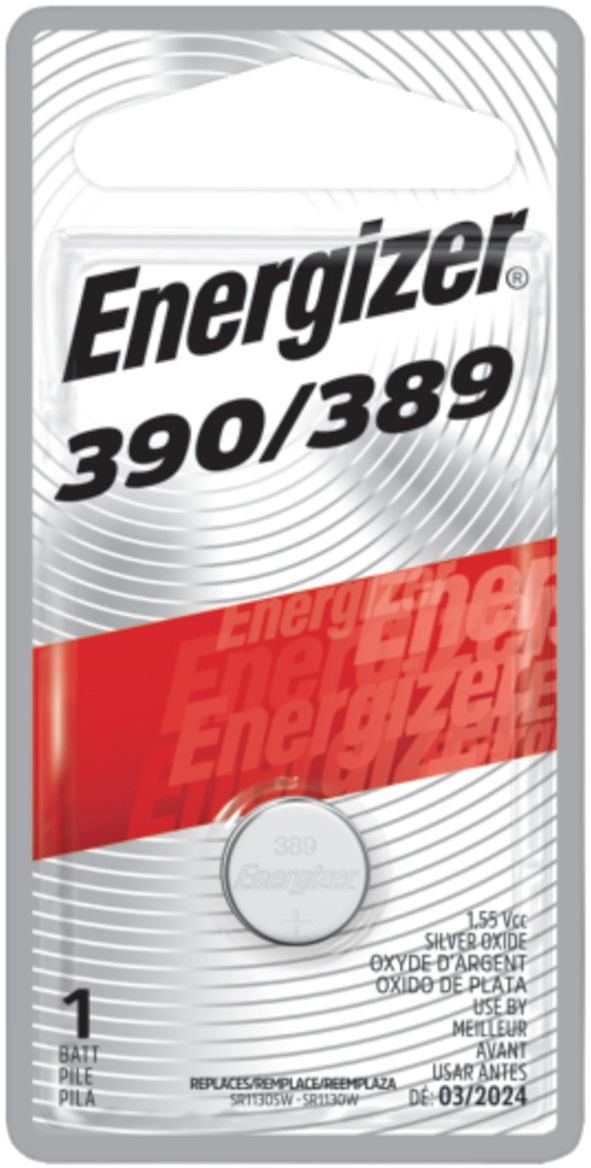 Energizer Silver Oxide 1-pk 390/389 LR1130 AG10 1.5V / 1.5 Volt Button Cell Battery