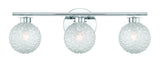 Eurofase 3-Light Chrome Vanity Light with Diamond Shades