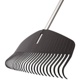 Fiskars Heavy-Duty Resin Tines Aluminum Leaf Rake, 24-in