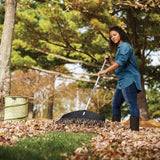 Fiskars Heavy-Duty Resin Tines Aluminum Leaf Rake, 24-in