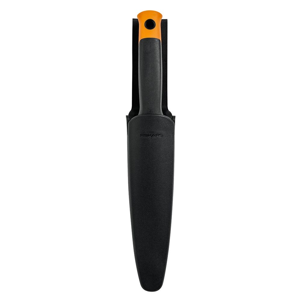 Fiskars Stainless-Steel Dual-Edged Garden Hori Hori Knife with Sheath