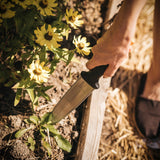 Fiskars Stainless-Steel Dual-Edged Garden Hori Hori Knife with Sheath