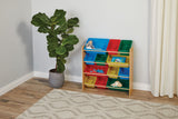 For Living Kids 12-Bin Bedroom/Playroom Toy Storage Organizer, Yellow