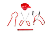 Fox Run Canning Specialty Set, 5-pc, Plastic, Red