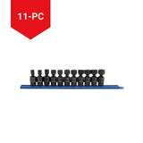 GearWrench 6-Point Standard Drive X-Core Pinless Universal Joint Impact Socket Set, Metric, 3/8-in, 11-pc