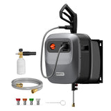 Giraffe Tools Grandfalls G20 Wall Mounted 1900 PSI 2.2 GPM Brushless Electric Pressure Washer with 65-ft Retractable Hard Hose