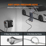 Giraffe Tools Grandfalls G20 Wall Mounted 1900 PSI 2.2 GPM Brushless Electric Pressure Washer with 65-ft Retractable Hard Hose